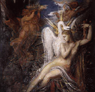 Pin, XIX, Moreau, Gustave, Leda y el Cisne, M. Gustave Moreau, Pars, 1866-1875