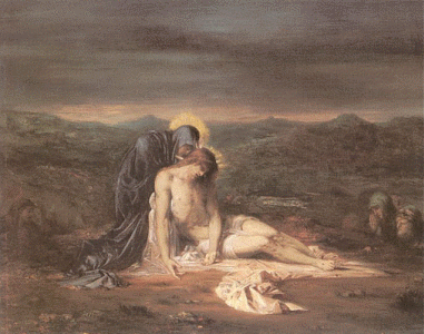 Pin, XIX, Moreau, Gustave, Piedad, Museum of Fine Arts, GIFU