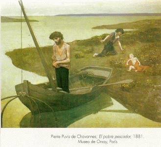 Pin, XIX, Chavannes, Pierre, El pobre pescador, M. dOrsay, Pars, 1881