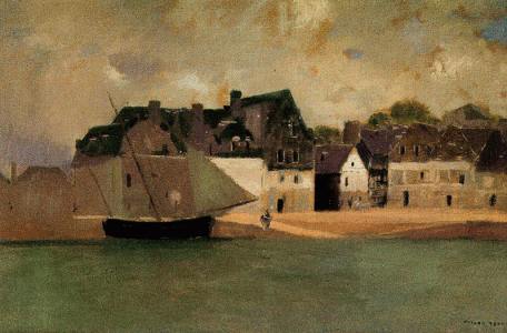 Pin, XIX, Redon, Odilon, Puerto bretn, M. dfOrsay, Pars, 1890