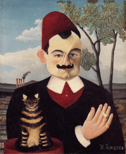 Pin, XIX, Rousseau, Henri, Tetrato de Pierre Loti, NAIF, 1891-1892
