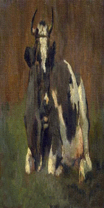 Pin, XIX, Mauve, Anton  Rudolf, Cow Lying Down, Realismo, Rijmuseum, Amsterdam, Holanda, 1860-1888
