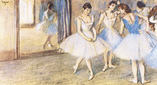 Pin, XIX, Degas, Edgar, Bailarinas, Dance geenroom