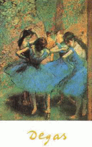 Pin, XIX, Degas, Edgar, Bailarinas en azul, M. dOrsay, Pars, 1890