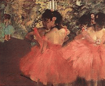 Pin, XIX, Degas, Edgar, Bailarinas en rosa