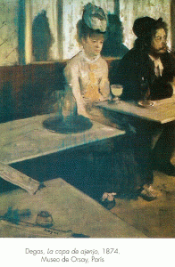 Pin, XIX. Degas, Edgar, La copa de ajenjo, M. dOrsay, Pars, 1874