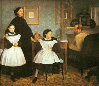 Pin, XIX, Degas,Edgar, La familia Belelli, M. dOrsay, Pars, 1860-1862