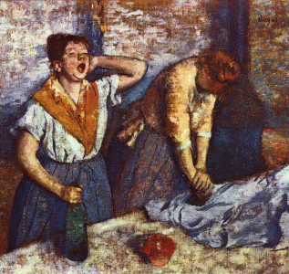 Pin, XIX, Degas, Edgar, Las planchadoras, M. dOrsay, Pars, 1884