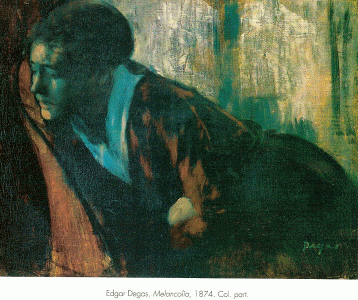Pin, XIX, Degas, Edgar, Melancola, Col. particular, 1874
