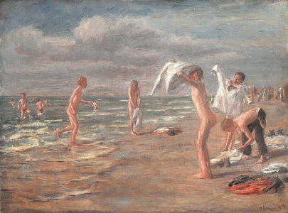 Pin, XIX, Liebermann, Max, Badende jungen Neue, Pinakothek, Munich, 1898