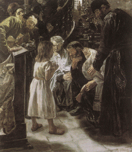 Pin, XIX, Liebermann, Max, Jess a los doce aos en el Templo, de Wikipedia, 1879