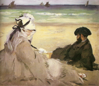 Pin, XIX, Manet, Edouard. En la playa, M. dOrsay, Pars, 1873