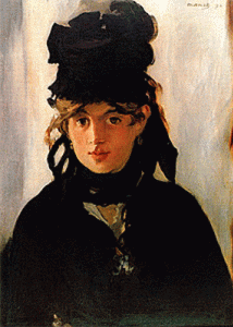 Pin, XIX, Manet, Edouard, Retrato de Berthe Morisot, M. dOrsay, Pars, 1872
