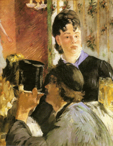 Pin, XIX, Manet, Edouard, La camarera con los bocks, M. dOrsay, Pars, 1879