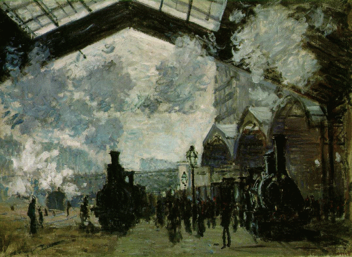 PIb, XIX.Monet Claude Le Gare de Saint Lazare 1877