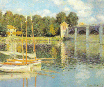 Pin,  XIX, Monet, Claude, El puente de Argenteuil, M. dOrsay, Pars, 1874