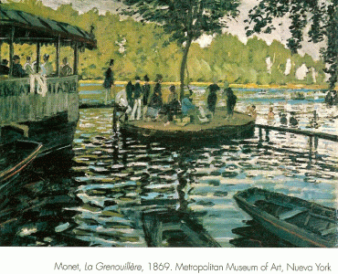 Pin, XIX, Monet, Claude, La Grenoullere, Metropolitan Museum of Art, N. York, USA, 1869