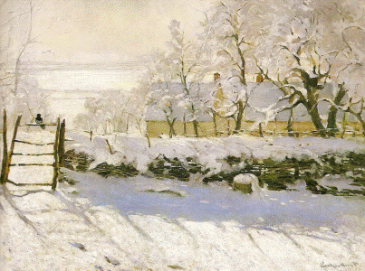 Pin, XIX, Monet, Claude, La pie o La urraca, M. dOrsay, Pars, 1868-1869