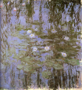 Pin, XIX, Monet, Claude, Nenfares azules, M. dOrsay, Pars, 1898