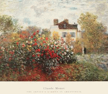 Pin, XIX, Monet, Claude, Jardn del artista en Argenteuil, finales del siglo