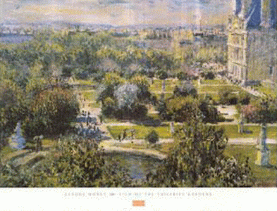 Pin, XIX, Monet, Claude, Vista del jardn de las Tulleras, 1876