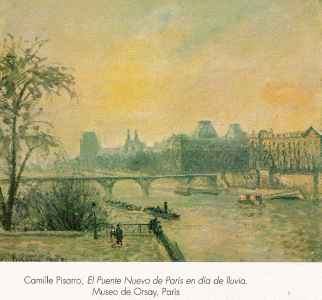 Pin, XIX, Pissarro, Camille, El Puente Nuevo de Pars en da de LLuvia, M. dOrsay, Pars 