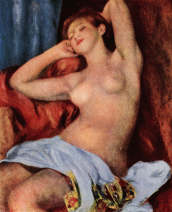 Pin, XIX, Renoir, Auguste, Bao somnoliento, Frankherich, Gallery, en Sammlung Oskar Winterthur, 1894