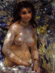 Pin, XIX, Renoir, Auguste, Desnudo al sol, 1885-1886