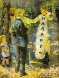 Pin, XIX, Renoir, Auguste, El columpio, M. dOrsay, Pars, 1876