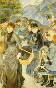 Pin, XIX, Renoir, Auguste, Los paraguas, National Gallery, London, 18981-1886