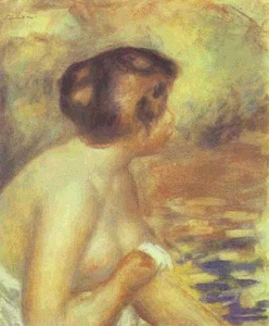 Pin, XIX, Renoir, Auguste, Mujer bandose
