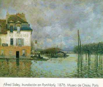 Pin, XIX, Sisley, Alfred, Inundacin en Port Marly, M. dOrsay, Pars, 1876