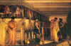 Pin, XIX, Alma Tadema, Lawrence, Fidias Muestra el Friso del Partenon a unos Amigos, Bitmingham, M. and Gallery, Inglaterra, RU, 1868.