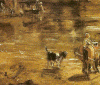 Pin, XIX, Constable, El carro de heno, Detalle, N. Galery, Londres, Inglaterra, RU, 1821