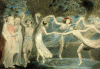 Pin, XVIII, Blake, William. Oberon, Tatania y Puck con Hadas Danzantes, Tate Gallery, Londres, RU, 1786