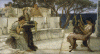 Pin, XIX, Alma Tadema, Lawrence, Safo y  Alcaeus Tocando la citara, Walters Art Museum, Baltimore,  Maryland, USA, 1881