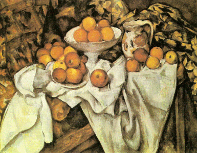 Pin, XX, Czanne, Paul, Naturaleza muerta con manzanas y naranjas, M. dOrsay, Pars, 1895
