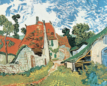 Pin, XIX, Gogh, Vicent van, Calle en Auvers, 1890