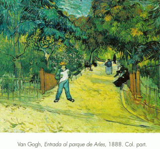 Pin, XIX, Gogh, Vicent van, Entrada al parque de Arles, Col. privada, 1888