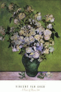 Pin, XIX, Gogh, Vicent van, Jarrn de rosas, 1890