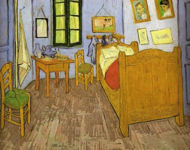 Pin, XIX, Gogh, Vicent van, La habitacin en Arles, Muse dOrsay, Pars, 1889