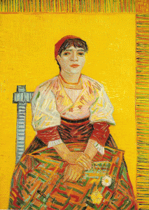 Pin, XIX, Gogh, Vicent van, La italiana, M. Orsay, Pars, 1887