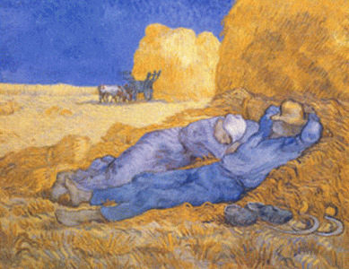 Pin, XIX, Gogh, Vicent van, La siesta