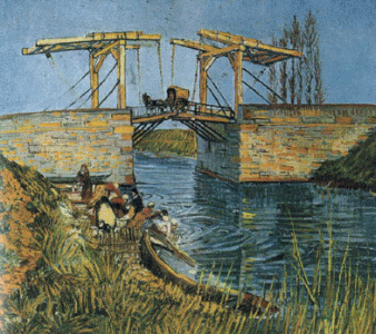 Pin, XIX, Gogh, Vicent van, Puente levadizo, 1888