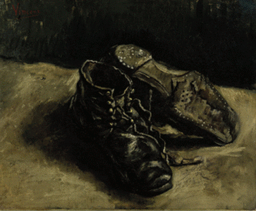 Pin, XIX, Gogh, Vicent van, Un par de zapatos, 1886-188t