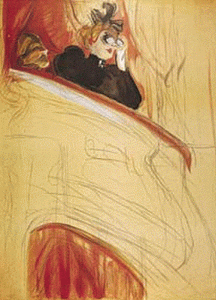 Pin, XIX, Toulouse Lautrec, Enri, El palco