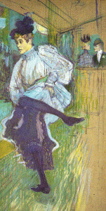 Pin, XIX, Toulouse Lautrec, Enri, Jane Avril bailando, M. dOrsay, Pars, 1892