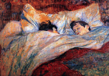 Pin,  XIX, Toulouse Lautrec, Enri, La cama, 1993
