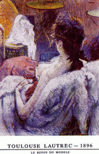 Pin, XIX, Toulouse Lautrec, Enri, Reposo de la modelo, 1896