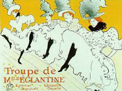 Pin, XIX, Toulouse Lautrec, Enri, Toupe de Mademoseille Eglantine